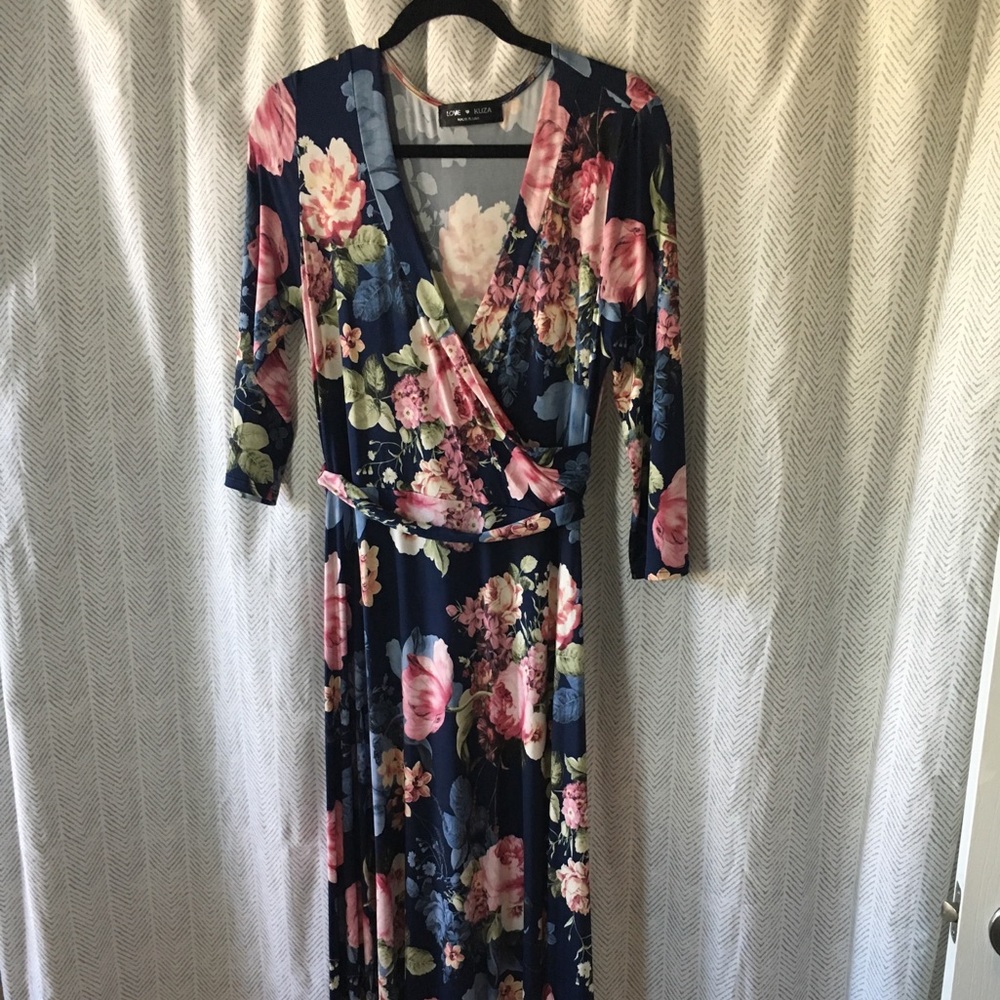 Floral Wrap Maxi Dress